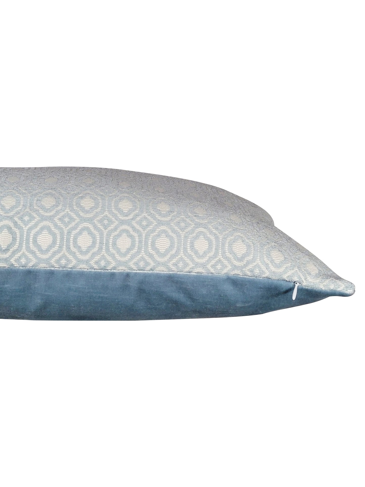 Powder Blue Quatrefoil Pillow