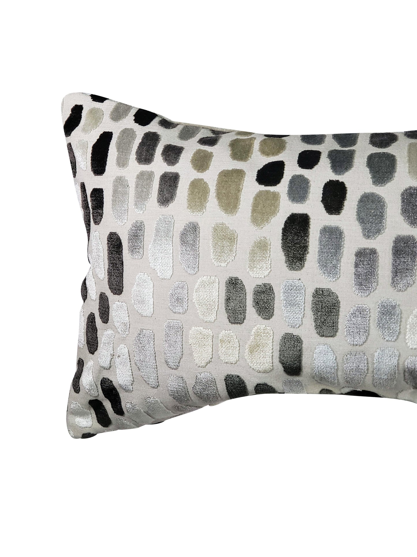Gray Pebble Throw Pillow