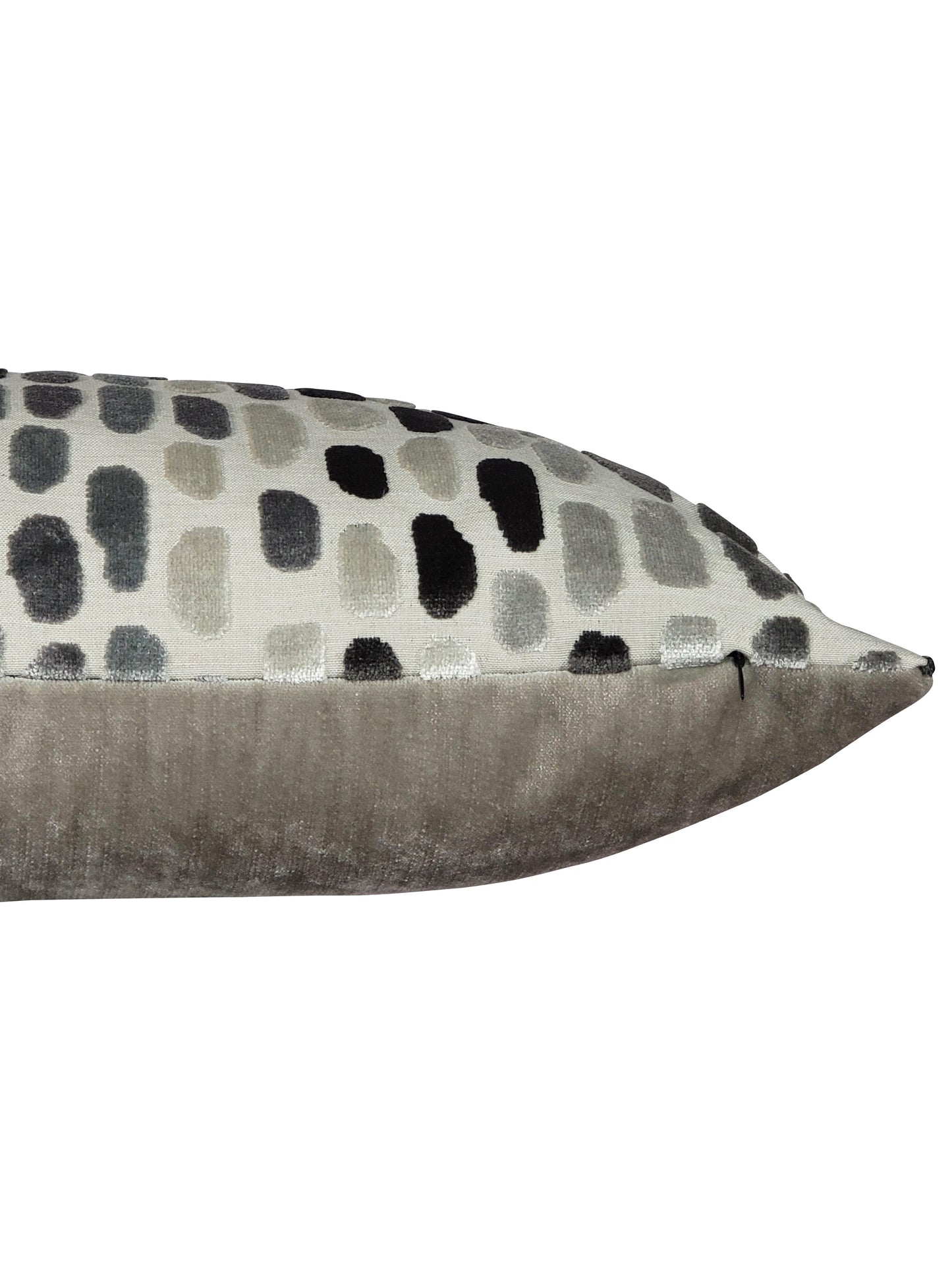 Gray Pebble Throw Pillow