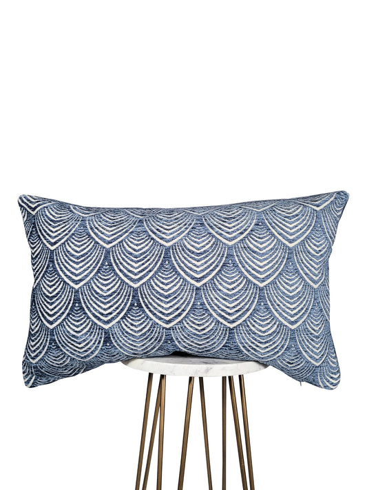 Blue Scallop Pillow