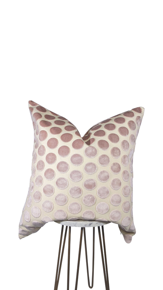 Baby Pink Polka Dot Pillow