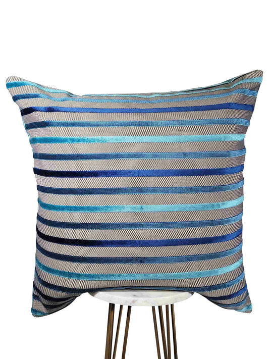 Triple Blue Pillow