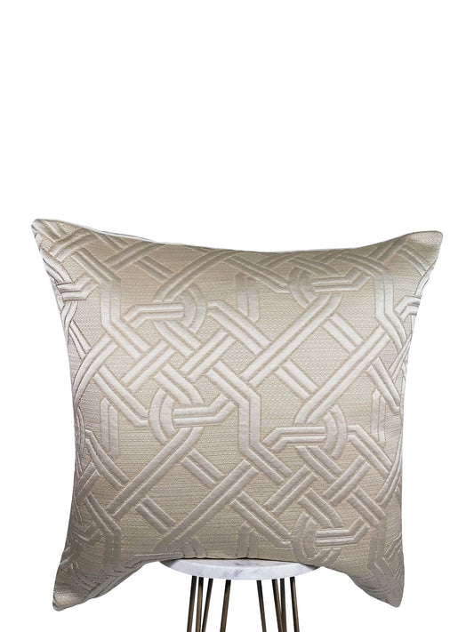 Cream Rope Pillow