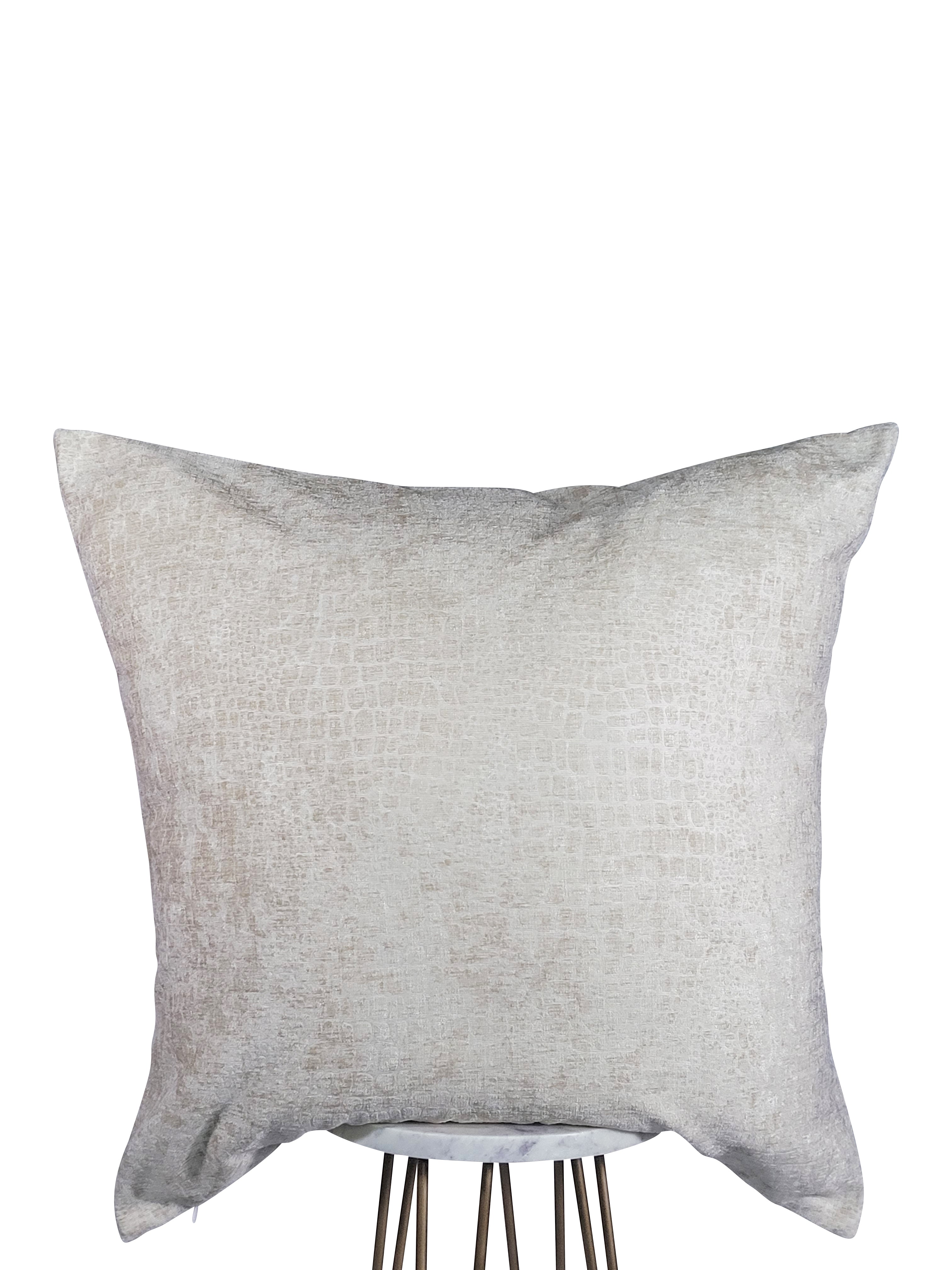 Ivory Snake Skin Pillow