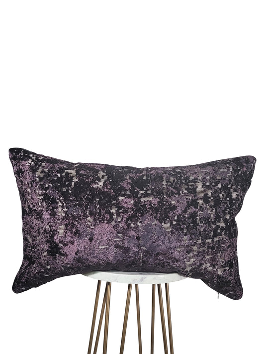 Dark Purple Crushed Velvet Pillow