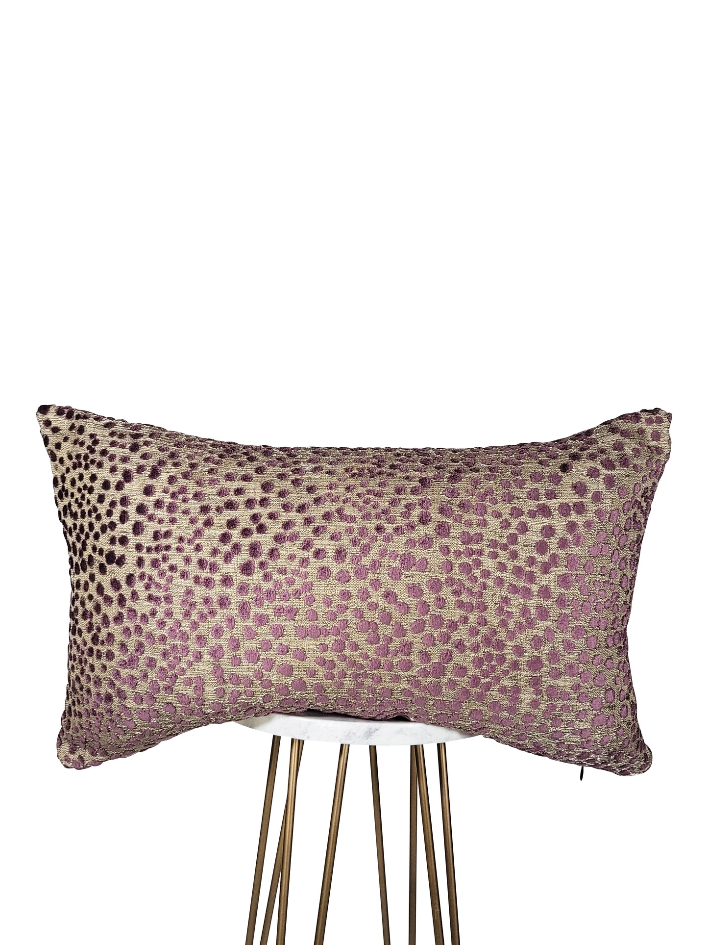 Small Purple Dots Pillow