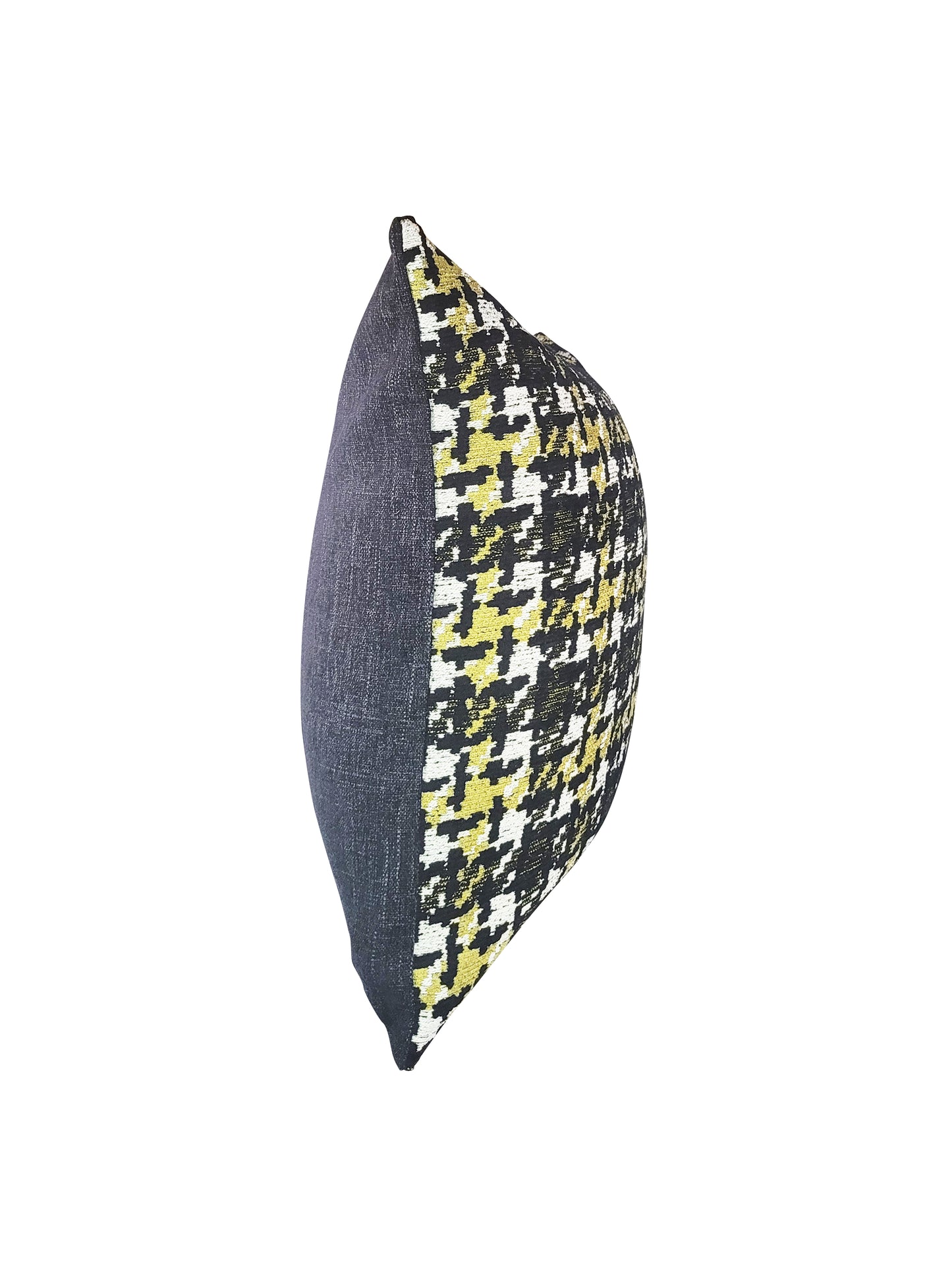 Lime Green Houndstooth Pillow