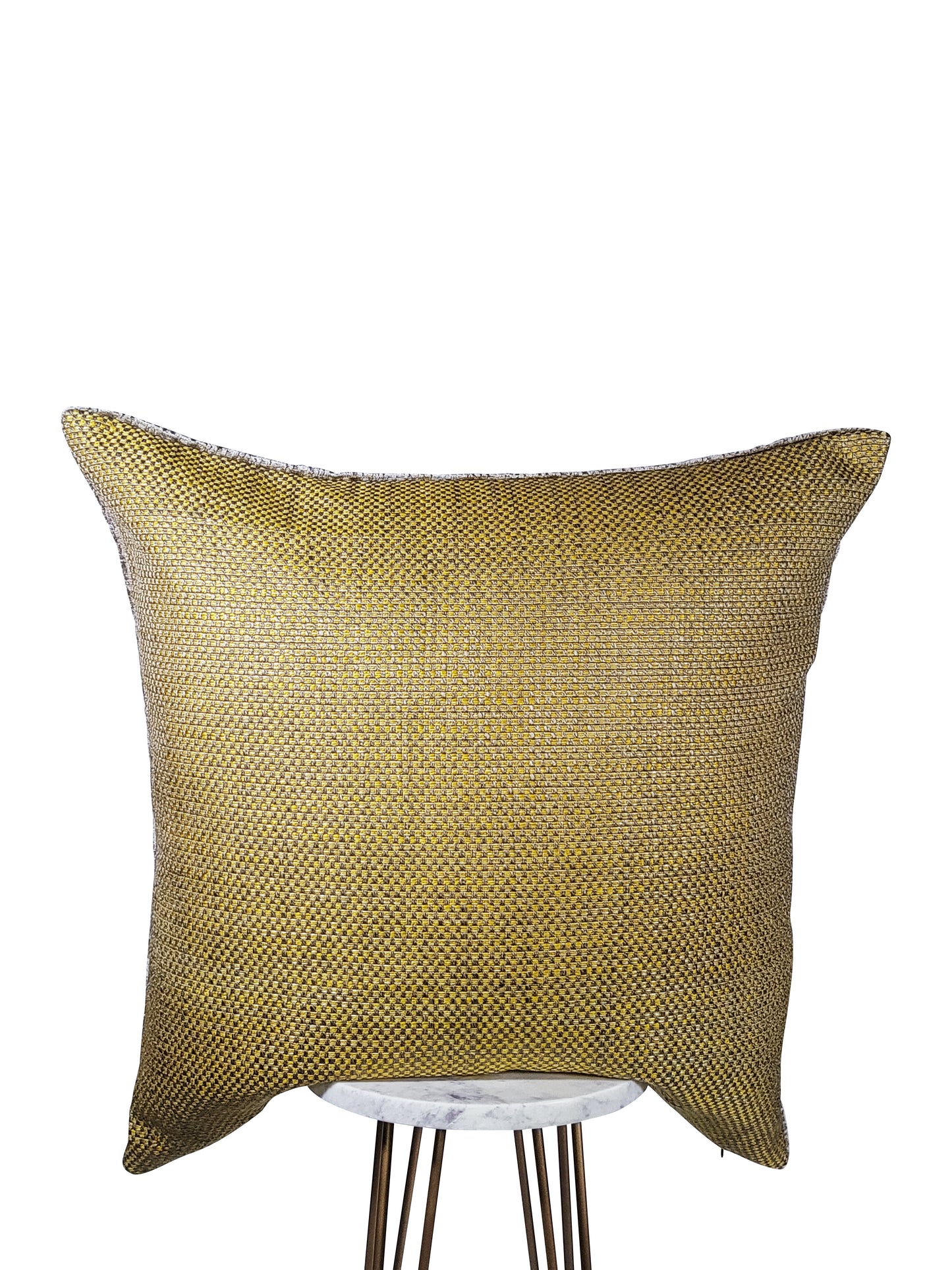 Mustard and Taupe Pillow