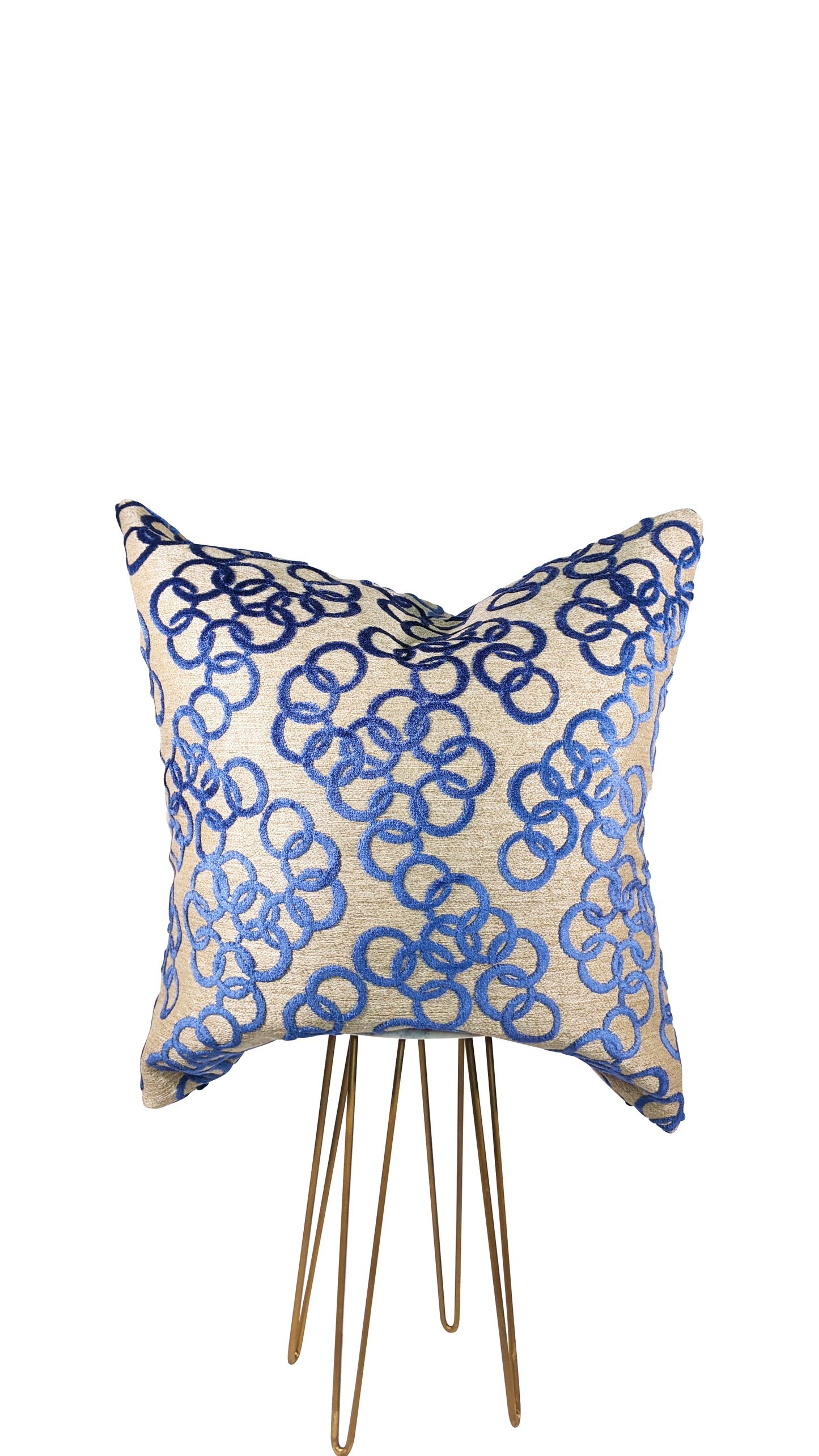 Sky Blue Circles Pillow