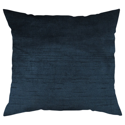 Cobalt blue velvet square throw pillow, front view | Makena Decor