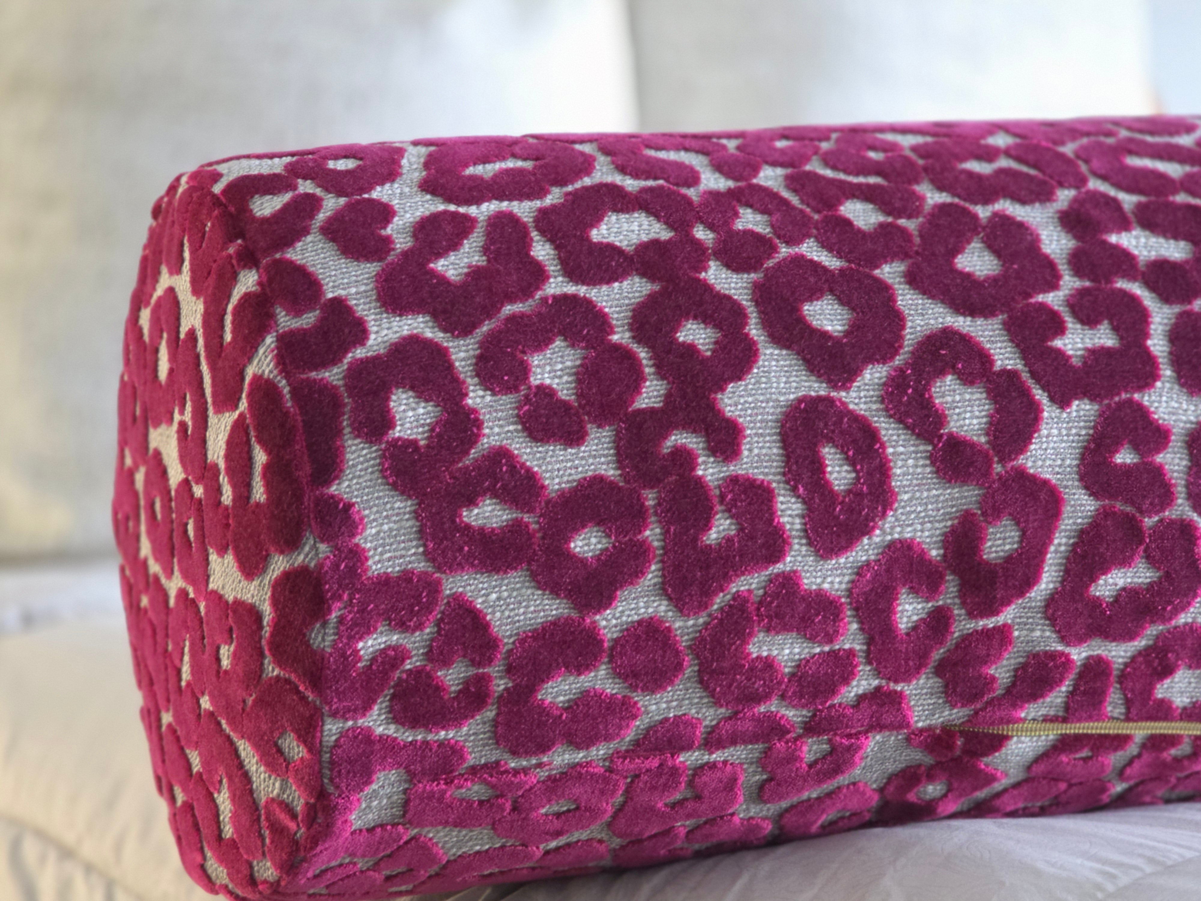 Fuchsia Prowl Throw Pillow