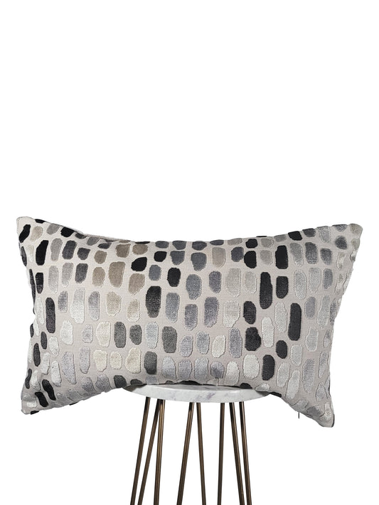 Gray Pebble Throw Pillow