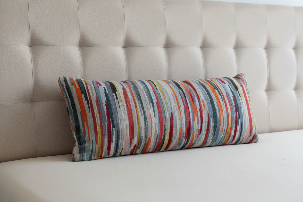 Linear Flow Throw Pillow