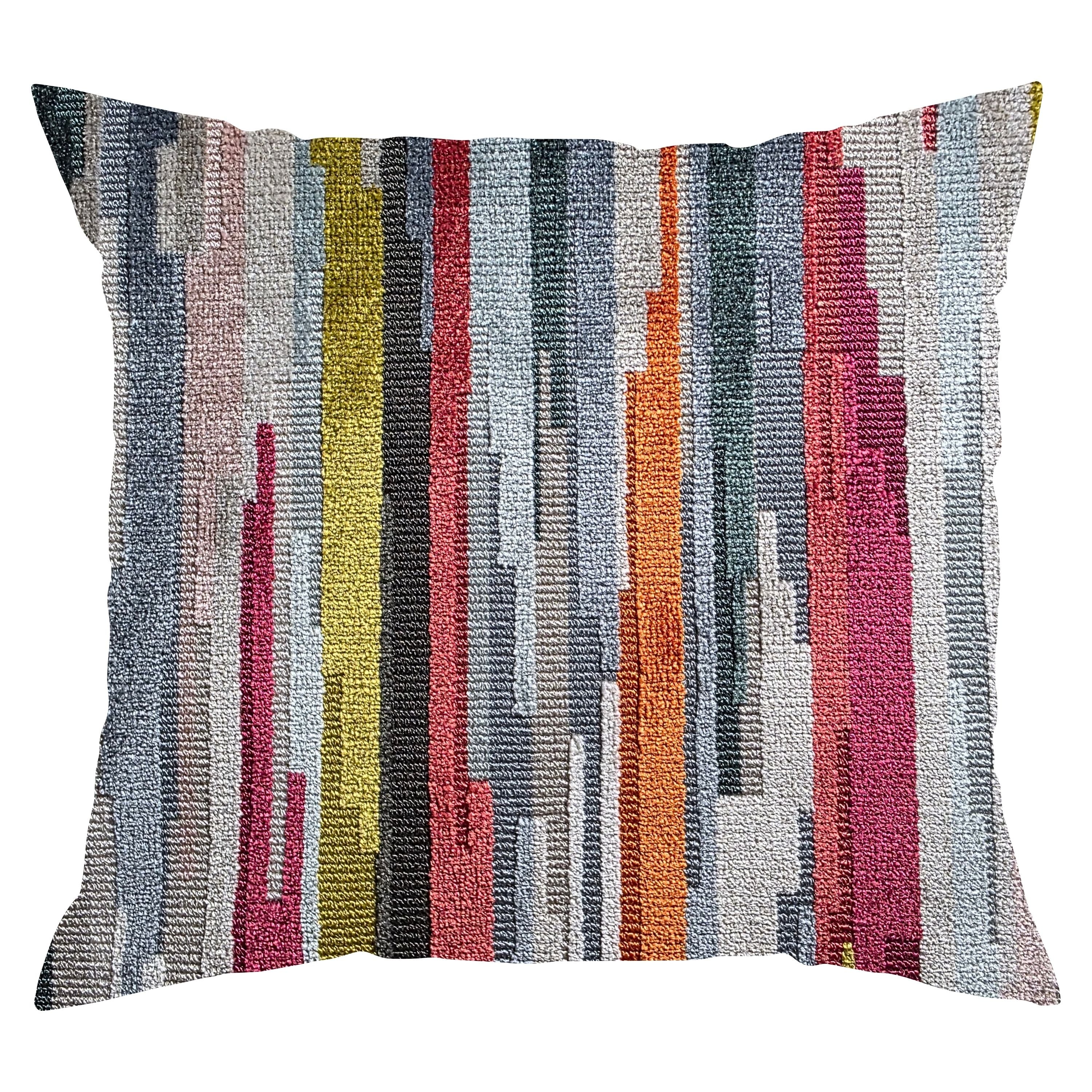 Linear Flow Throw Pillow