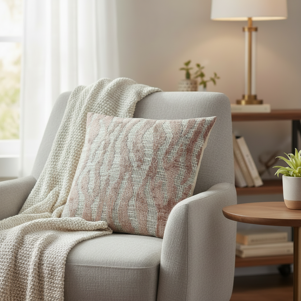 Rosewater Animal Throw Pillow