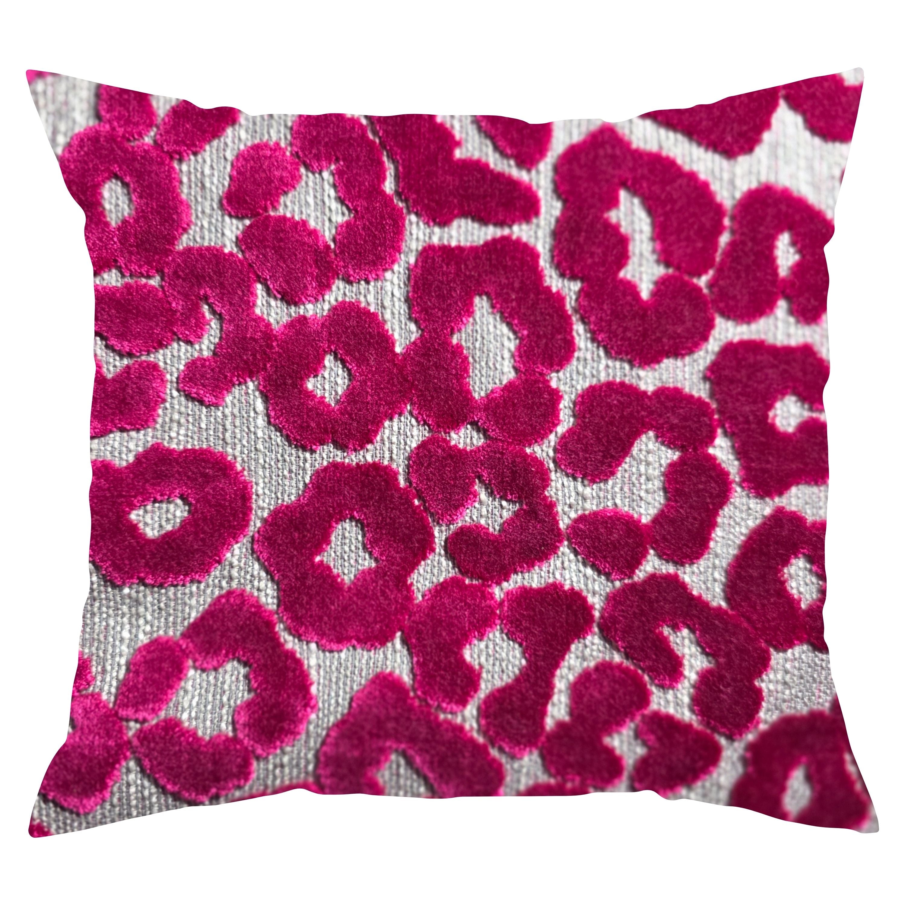 Fuchsia Prowl Throw Pillow