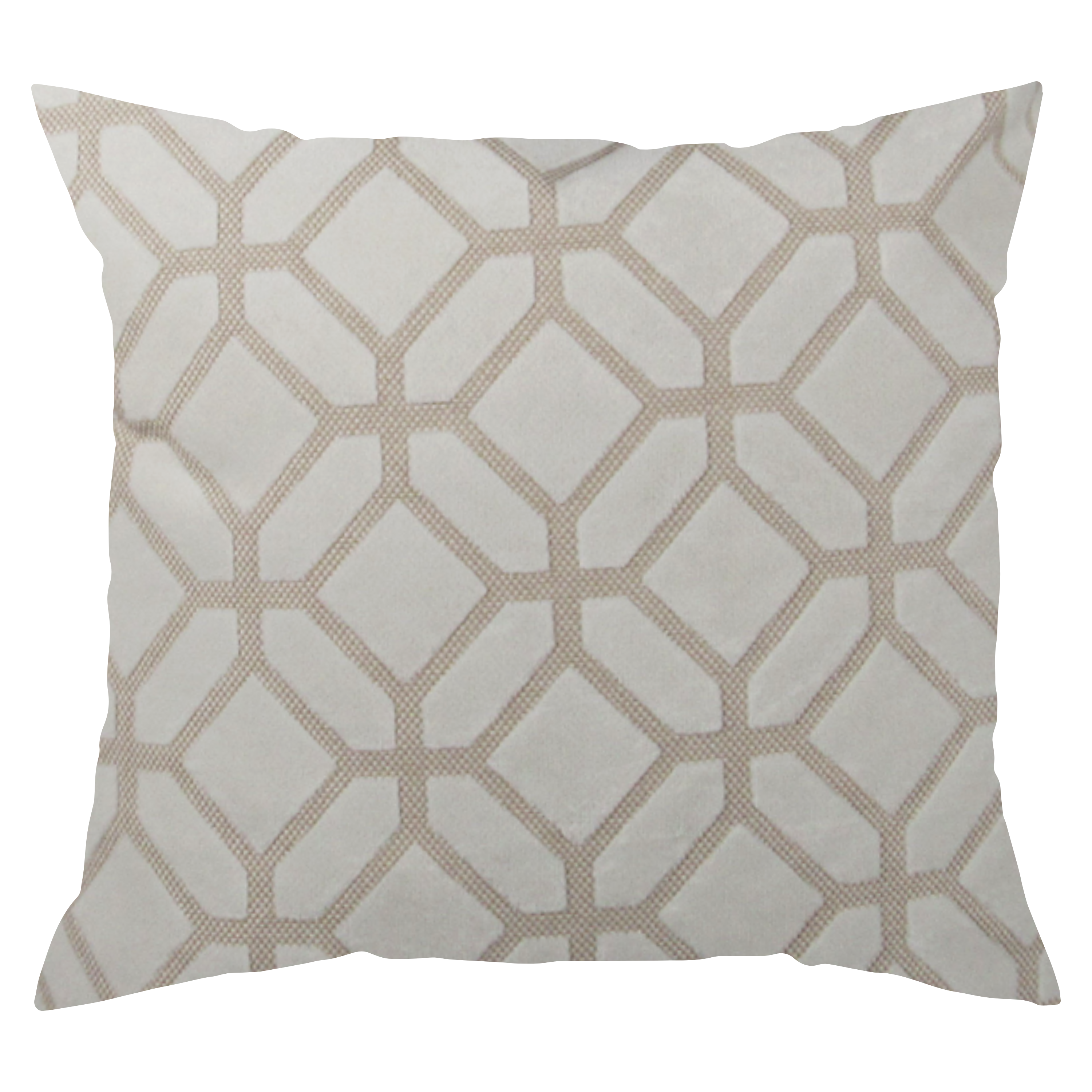 Ivory Crushed Velvet Pillow