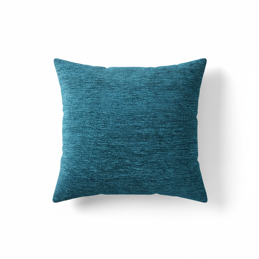 Teal Chenille Pillow