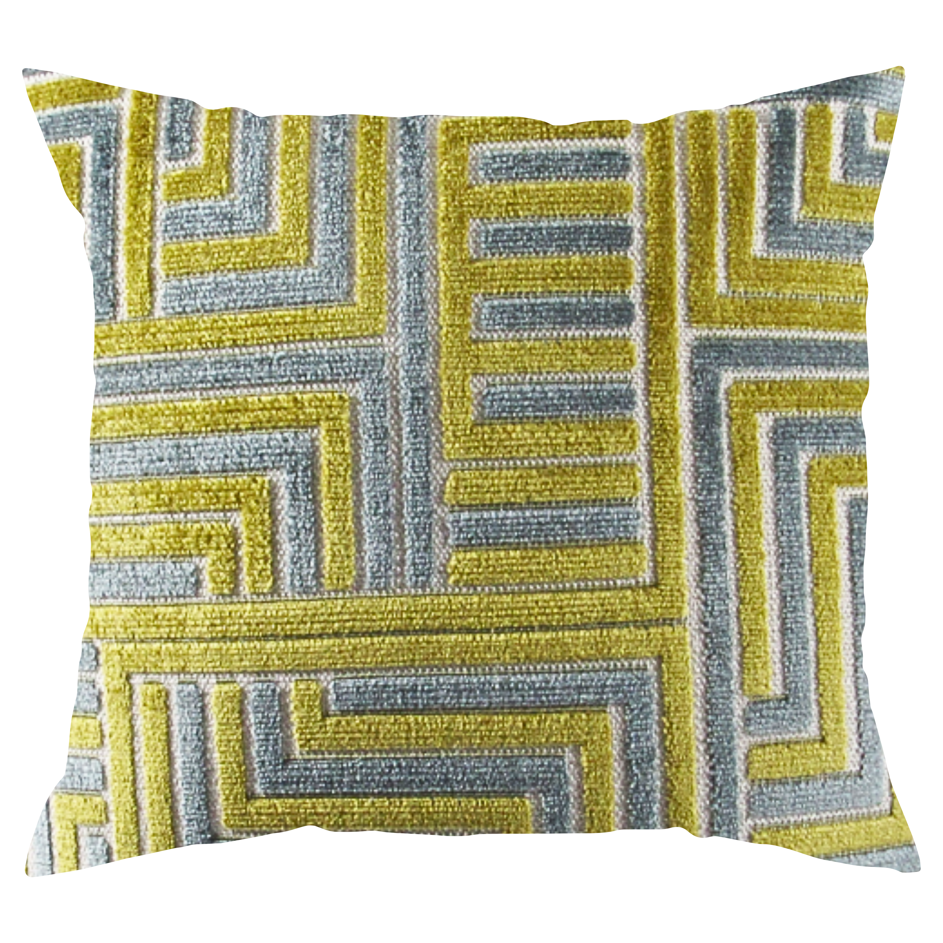 Meander decorative throw pillow, front view | Makena Decor