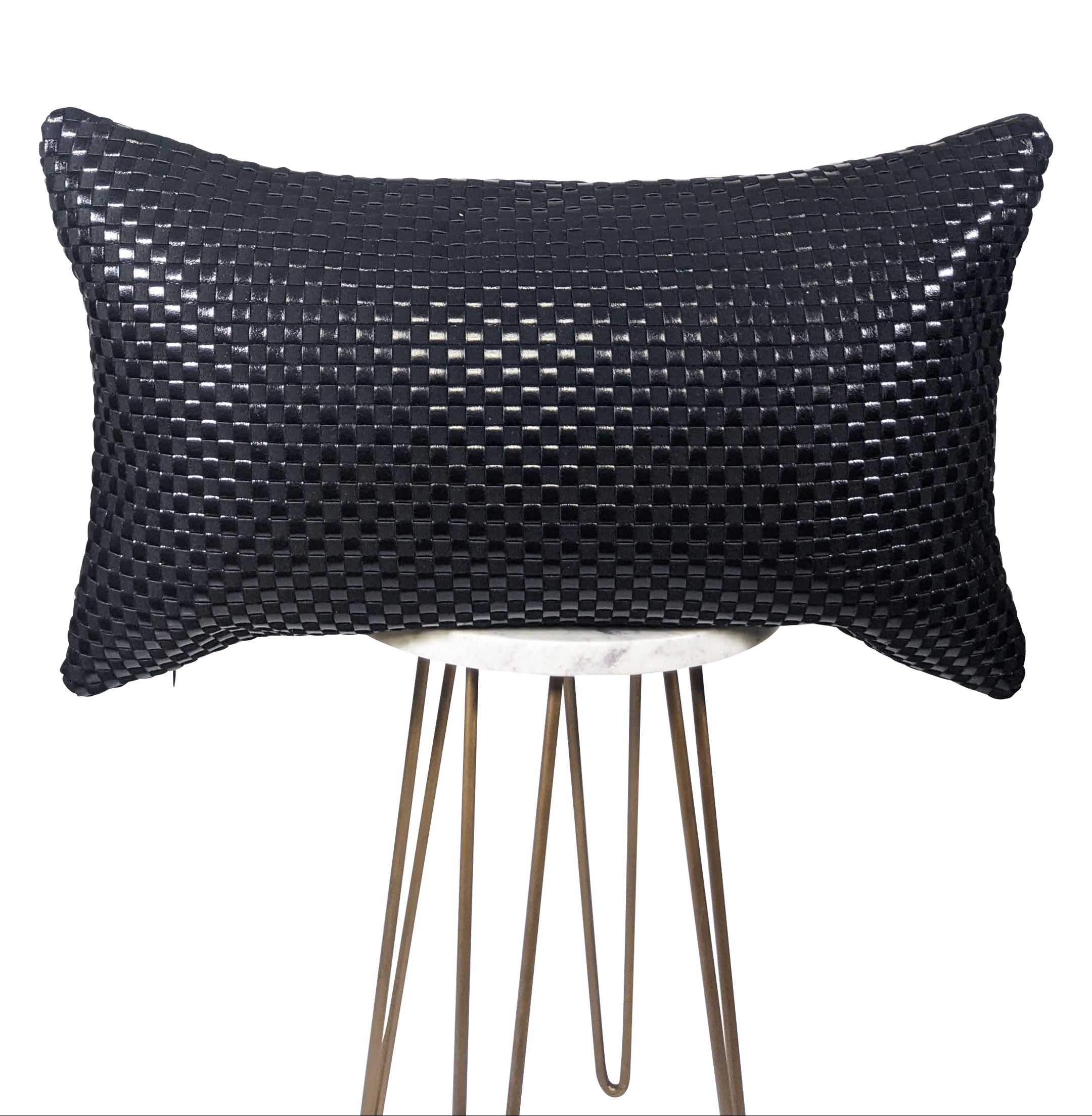 Black Woven Pillow