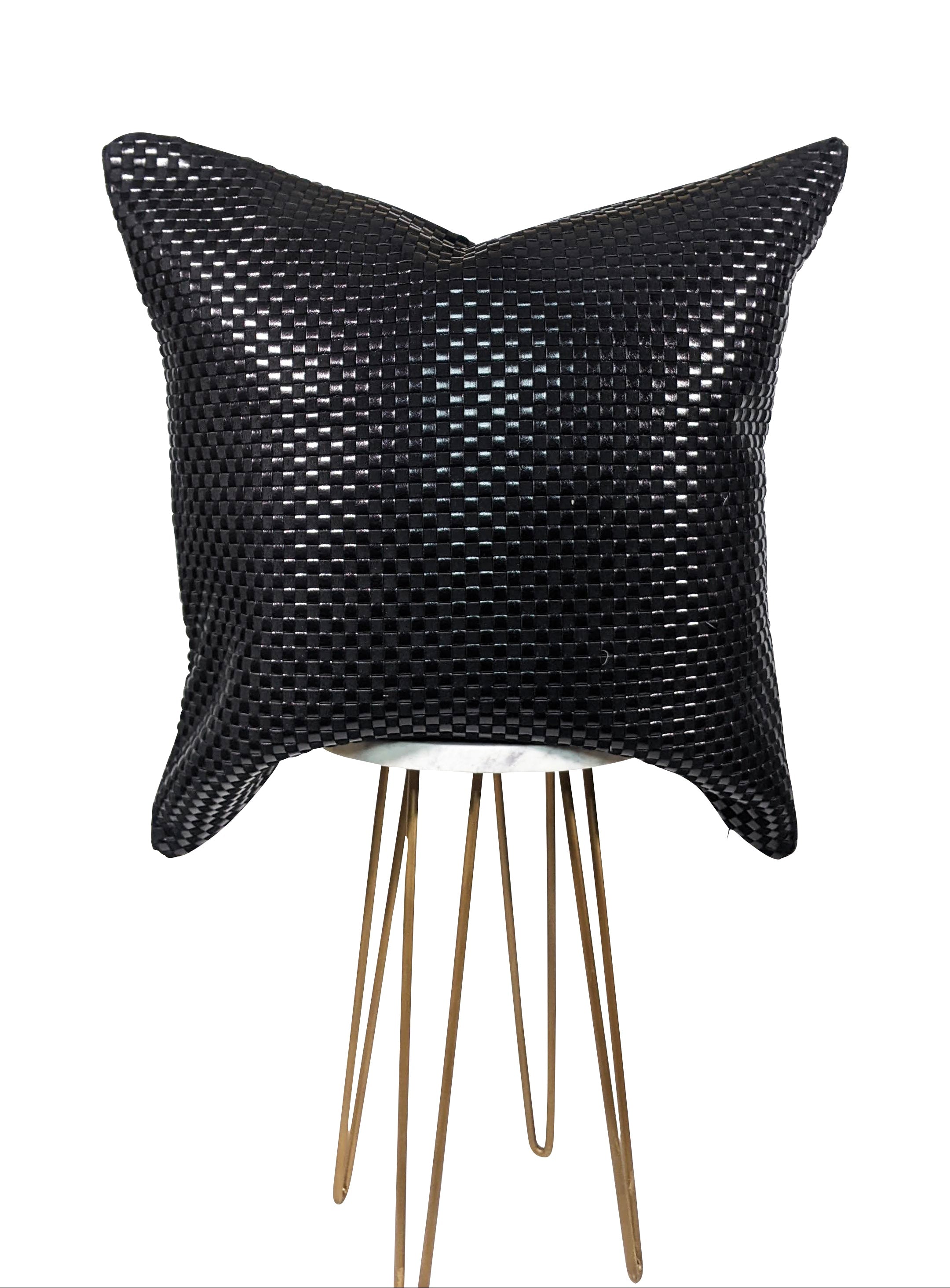 Black Woven Pillow