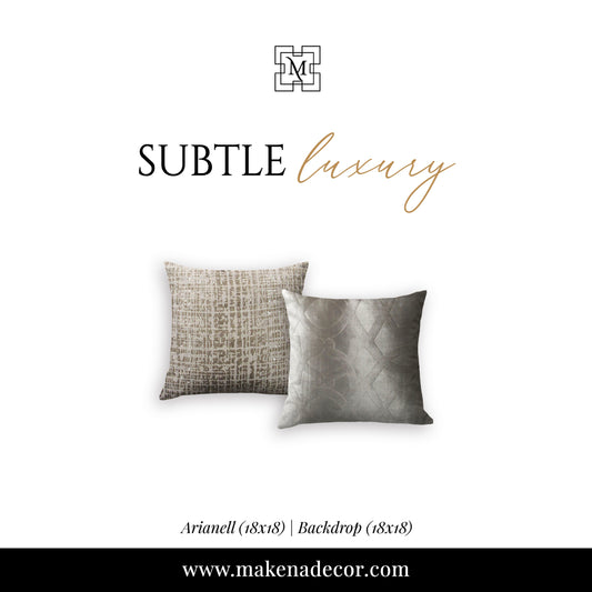 Subtle Luxury Set | 2 Pillow Covers