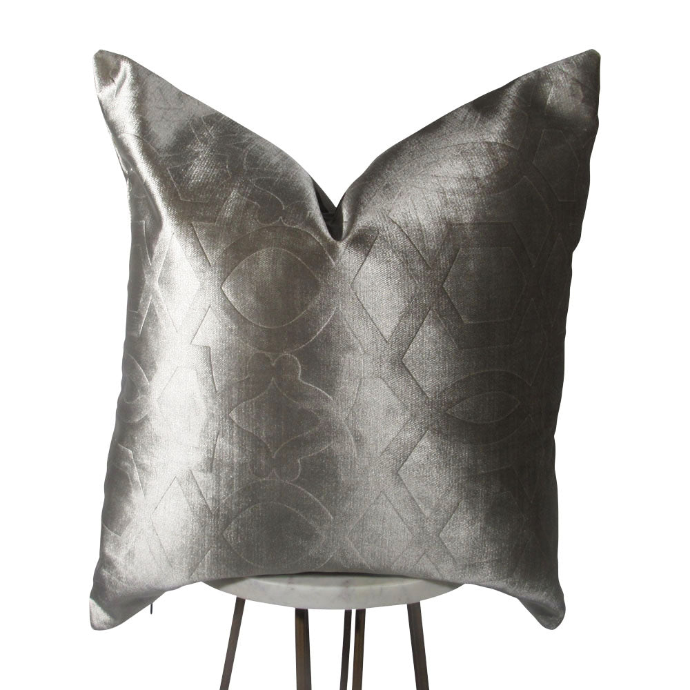 Silver Throw Pillows | Glitter Throw Pillows | Makena Decor
