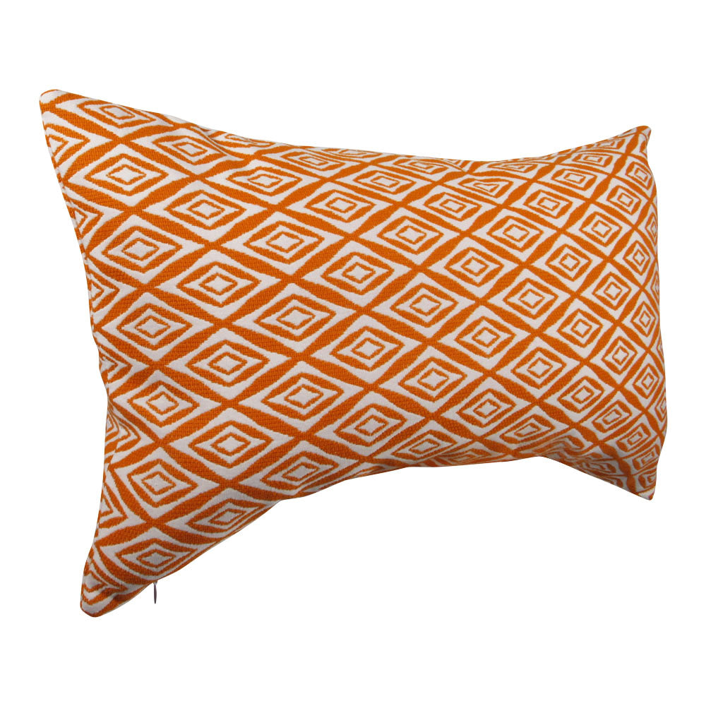 Tangerine Diamonds Pillow