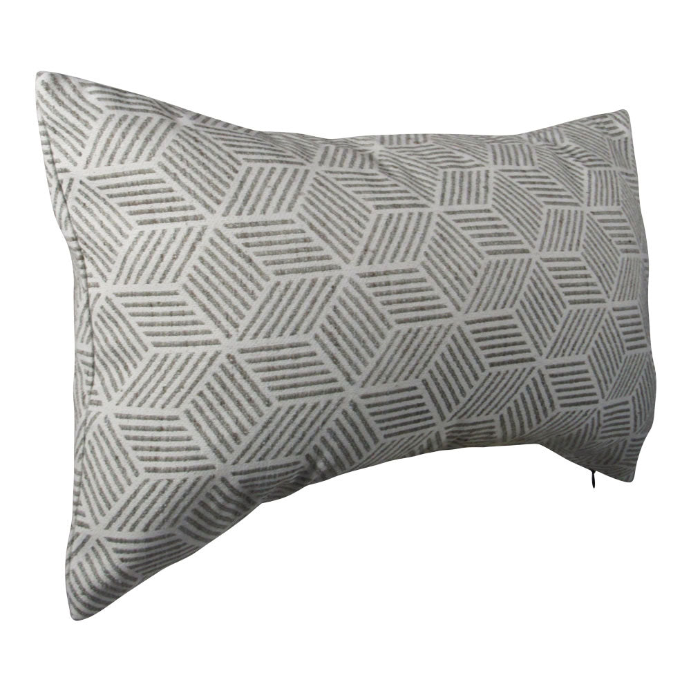 Light Gray Hexagon Pillow
