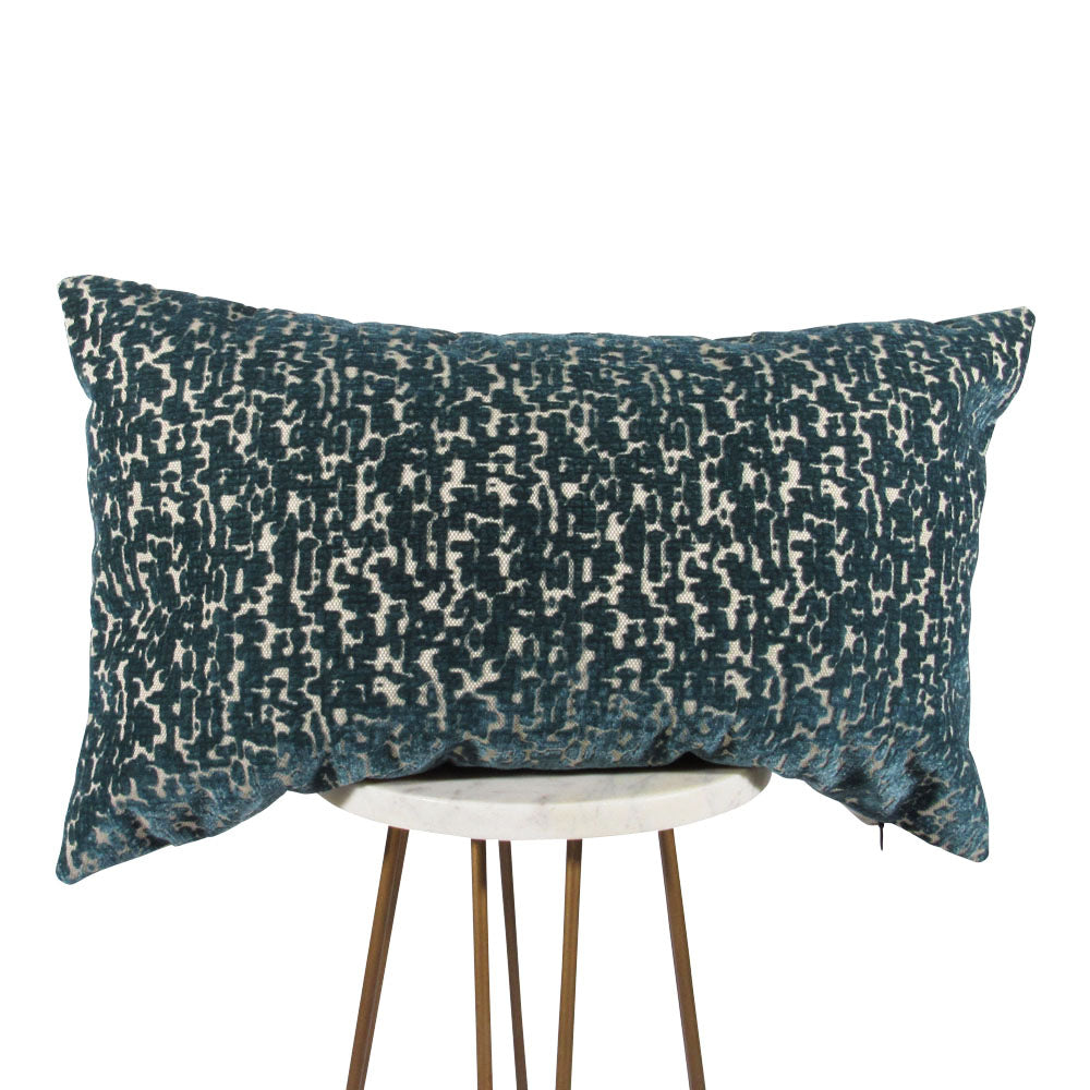 Abstract Teal Pillow | Teal Throw Pillows | Makena Decor