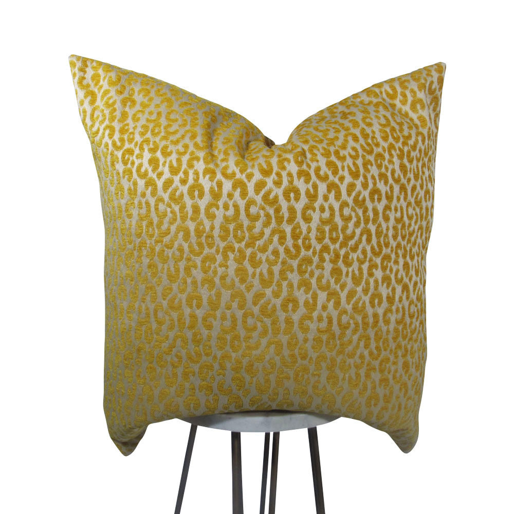 Gold outlet leopard pillow