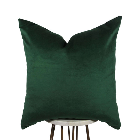 Emerald Green Velvet Pillow | Emerald Green Pillows | Makena Decor