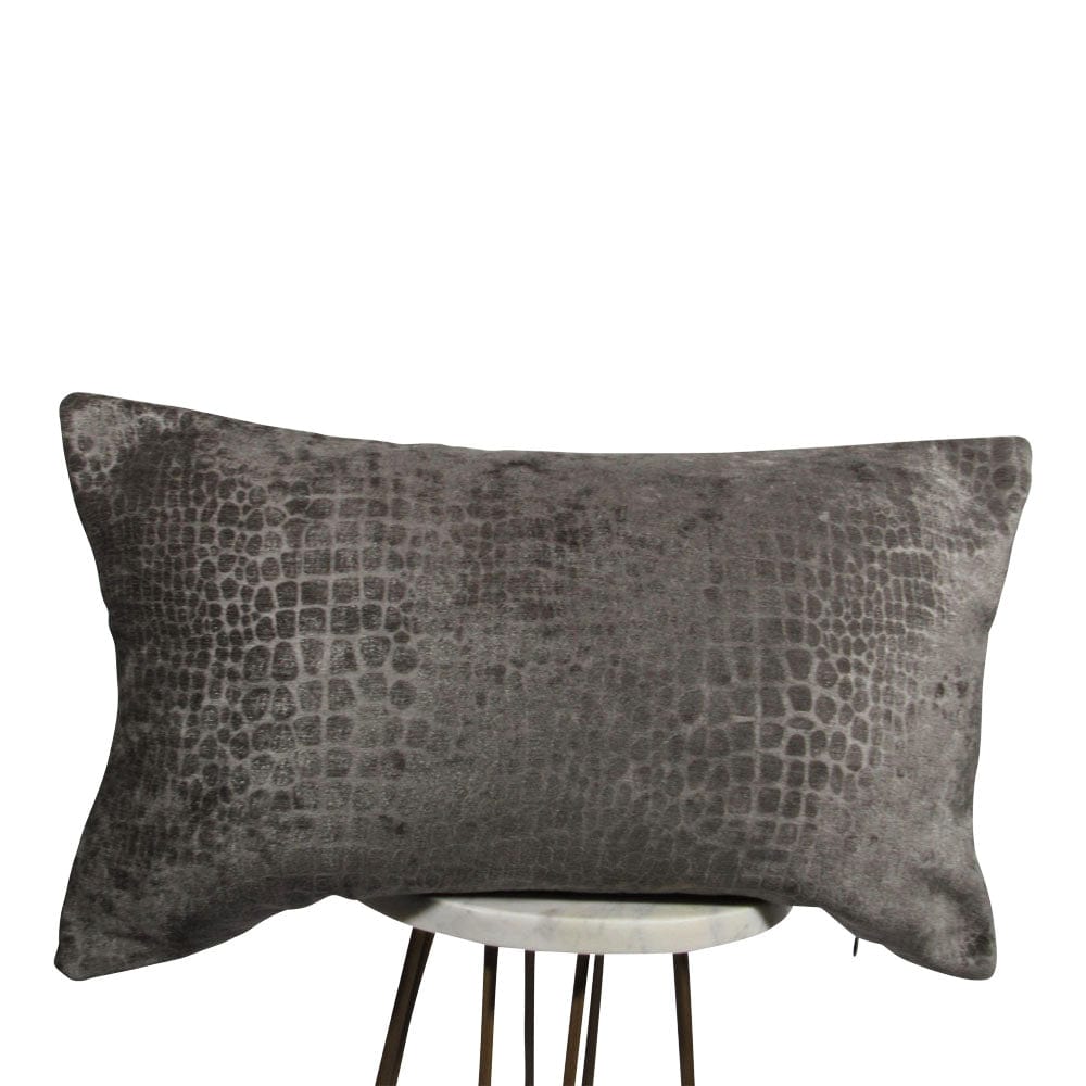 Wildly Gray Velvet Pillow