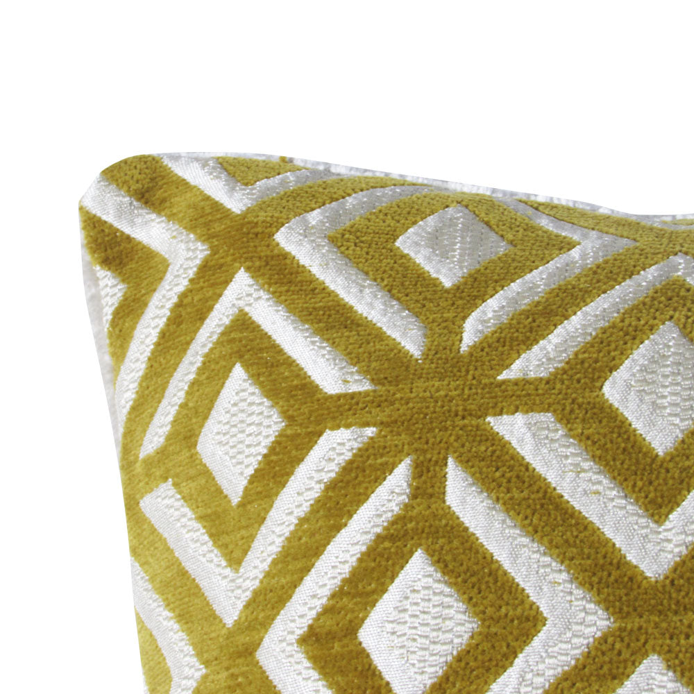 Amarillo Pillow | Geometric Pattern Decorative Throw Pillow Cover | Makena Decor