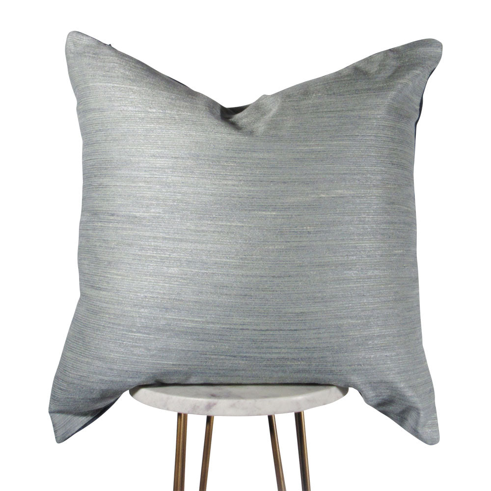 Lightening blue decorative throw pillow, styled on display | Makena Decor