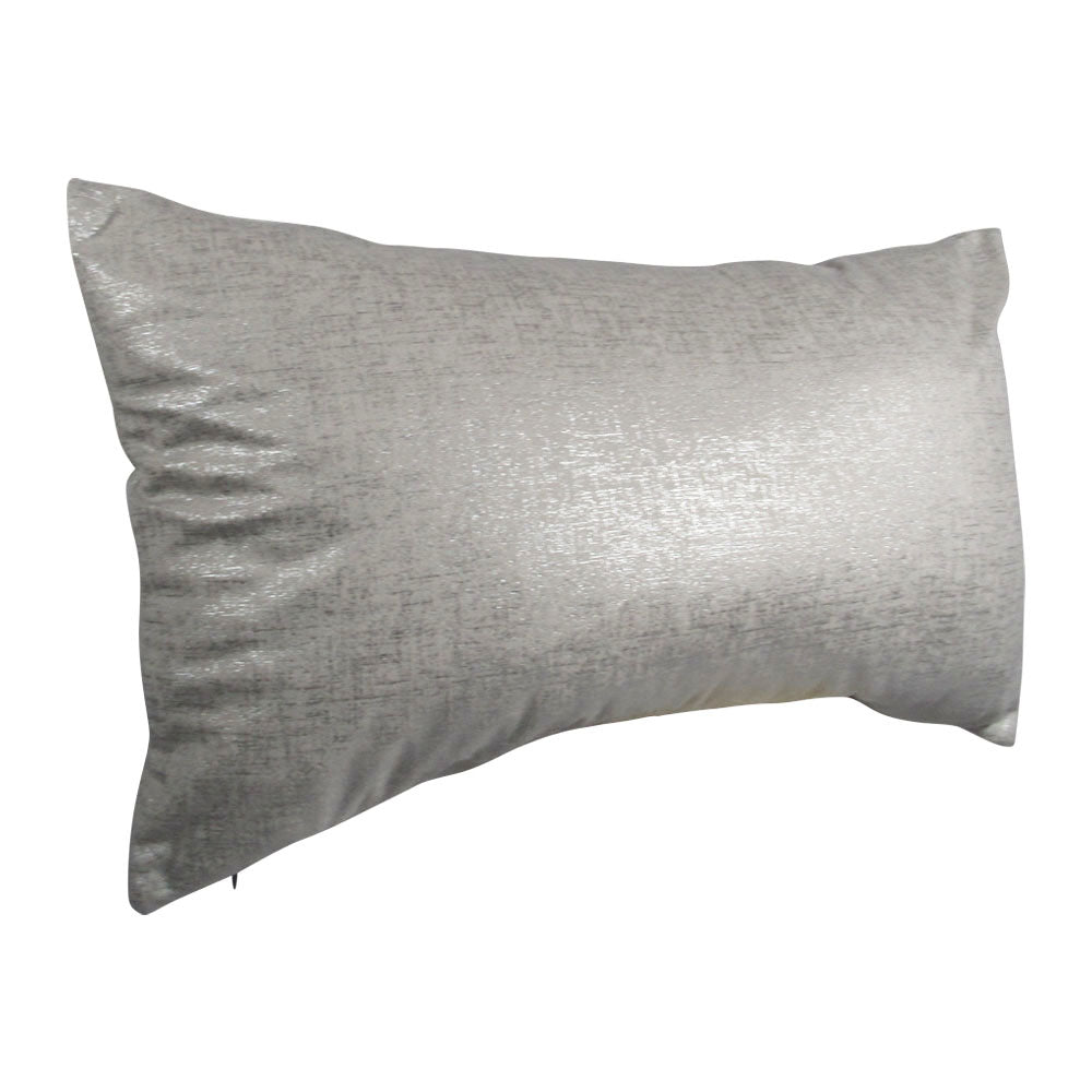 Metallic White Pillow | Designer White Metallic Pillow Cover | Makena Decor