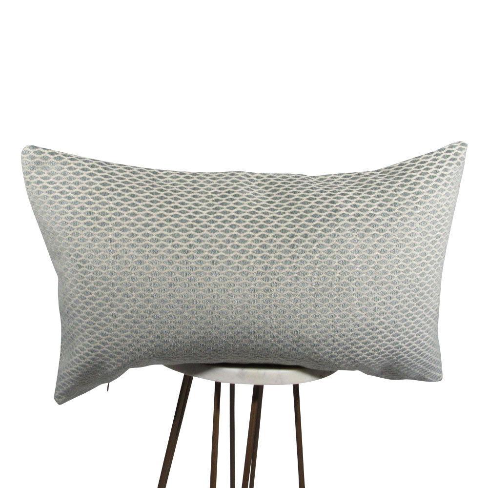 Mint blue velvet lumbar pillow | Makena Decor