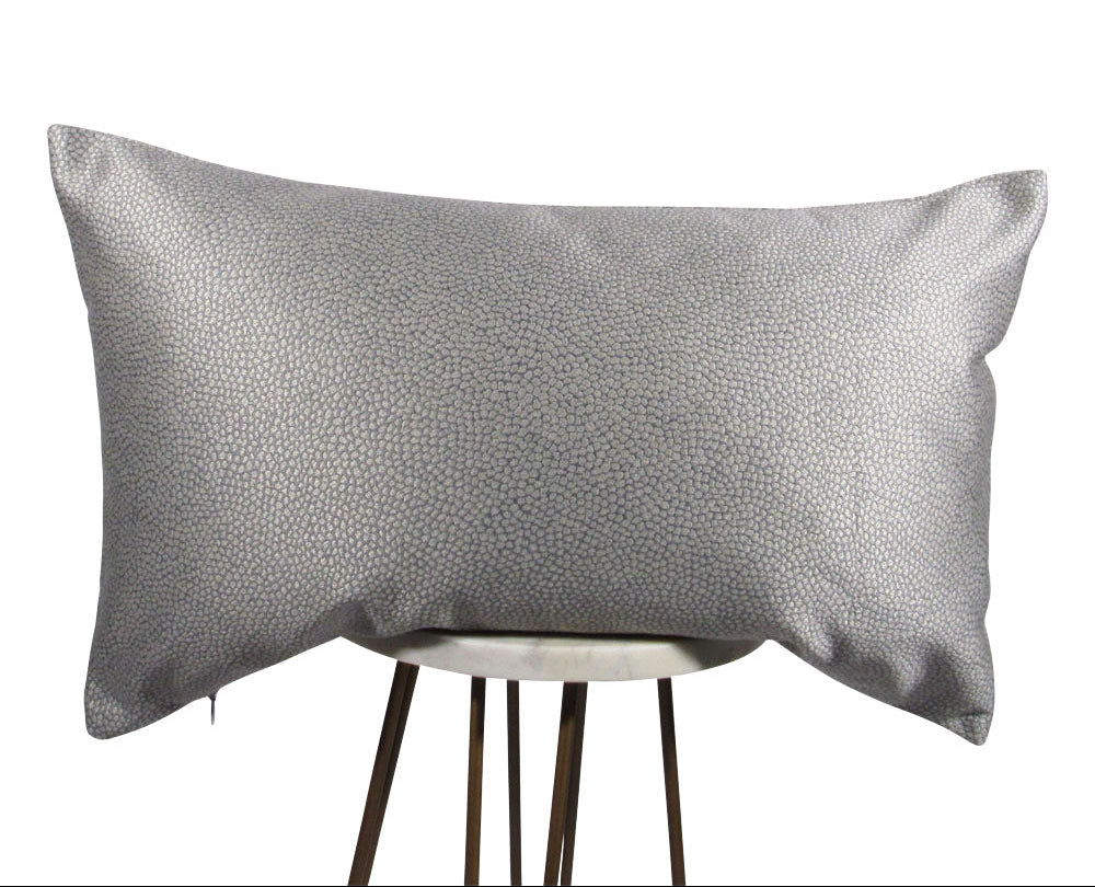 Slate gray polka dot designer throw pillow | Makena Decor
