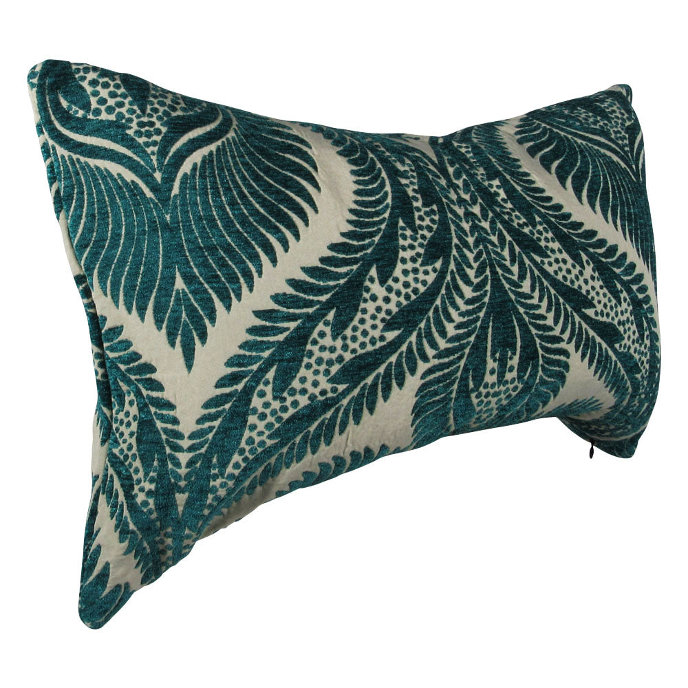 Teal Damask Pillow