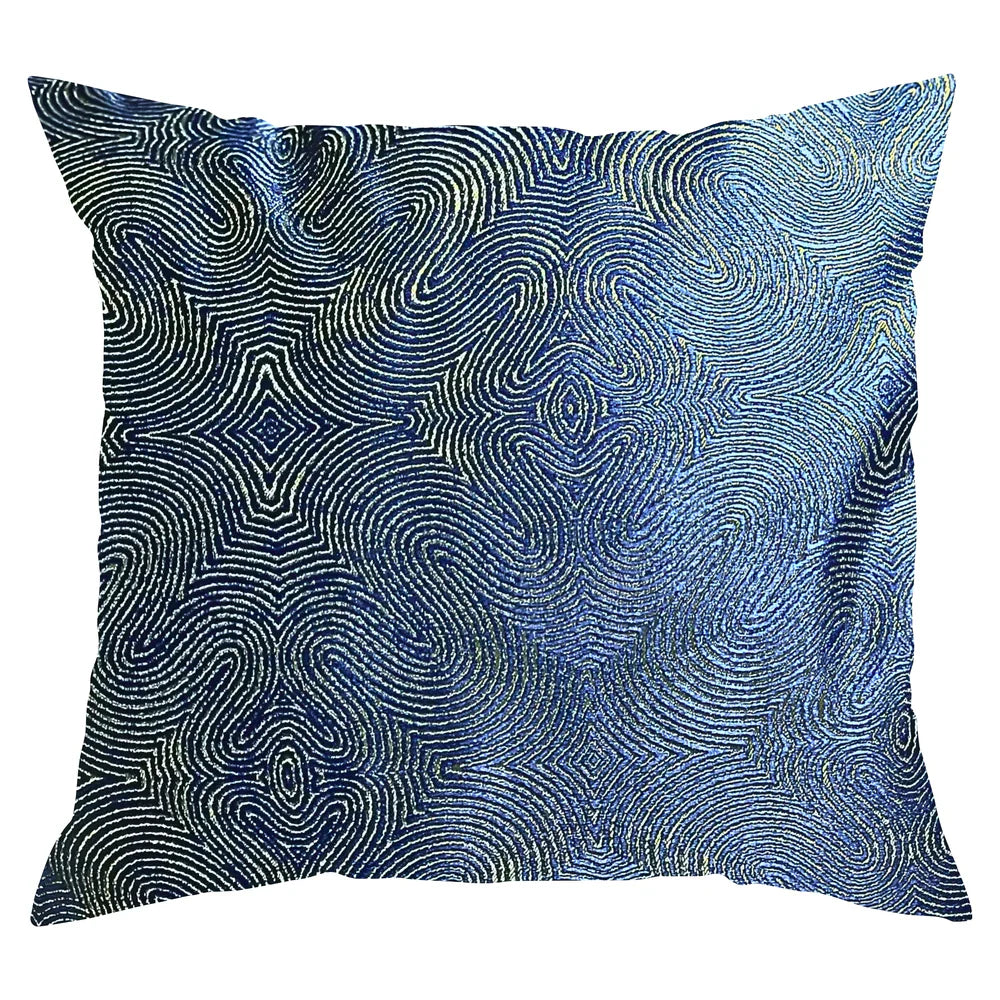 Blue Designer Throw Pillows