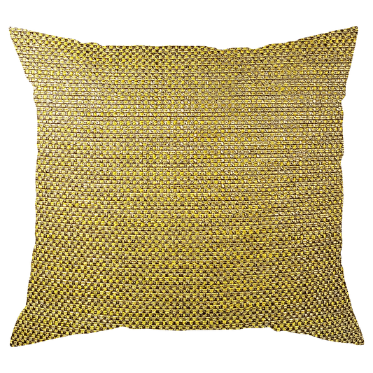 Mustard and Taupe Pillow