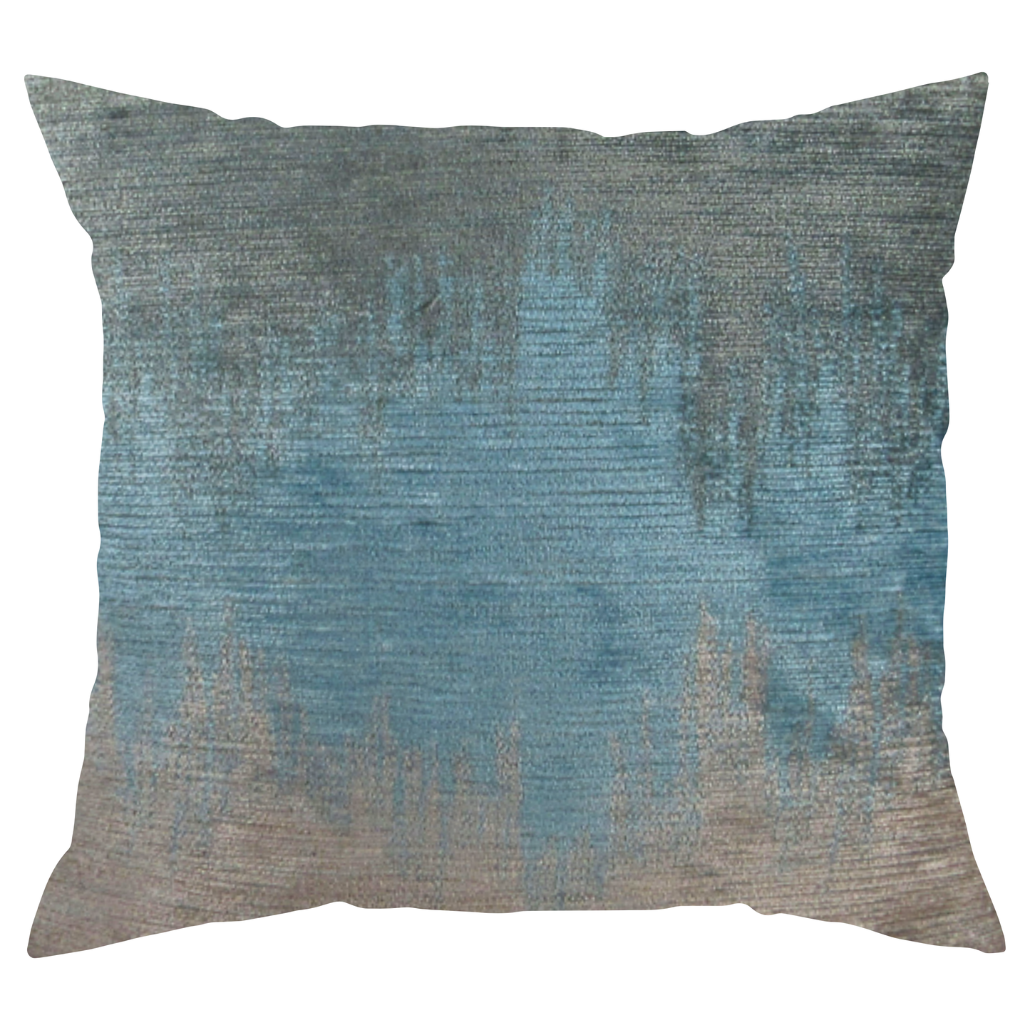 Blue Serene Throw Pillow