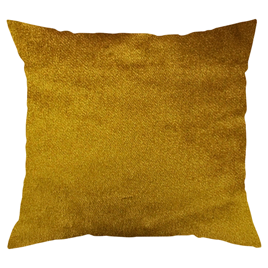 Ochre Gold Velvet Pillow