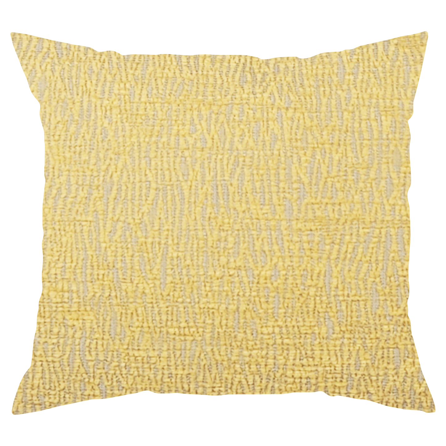 Yellow and Tan Lined Pillow