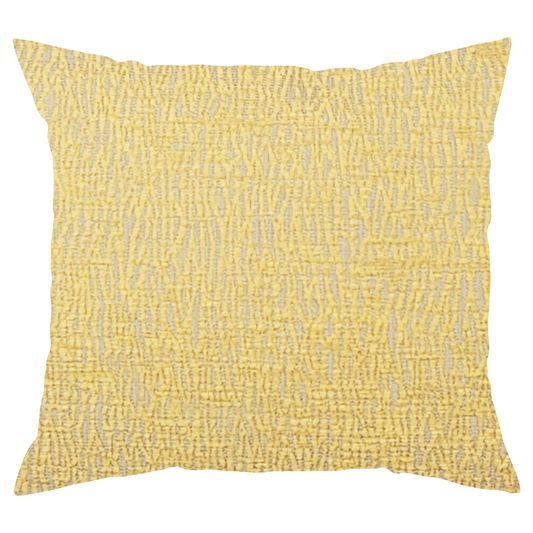 Yellow and Tan Lined Pillow