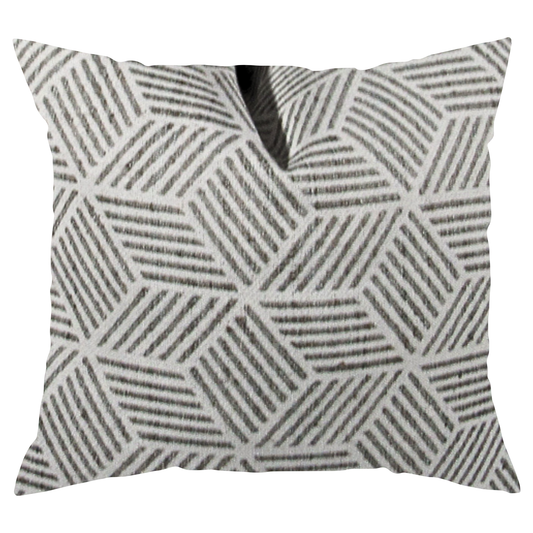 Light Gray Hexagon Pillow