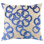 Sky Blue Circles Pillow