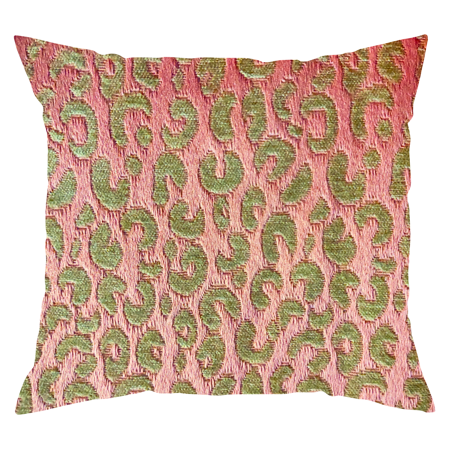 Pink & Green Leopard Pillow