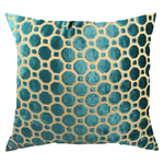 Cyan Dots Pillow