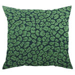 Animal Print-Green Pillow